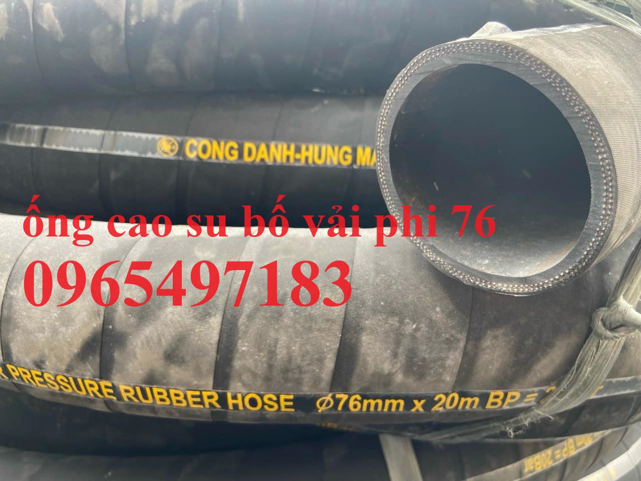 Giá ống cao su bố vải chịu áp 10 bar, 20 bar tại Hà Nội